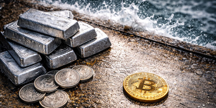 The Bitcoin “hard asset” narrative is fading as silver reaches parabolic peaks without lifting crypto alongside