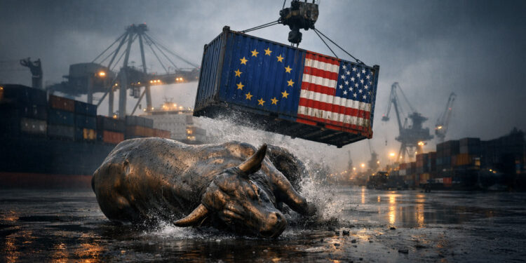 Bitcoin Struggles Amid EU-US Tariff Pressures While Gold Shines