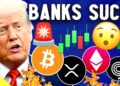 TRUMP CALLS OUT BANKS FOR BLOCKING CRYPTO MARKET STRUCTURE BILL!