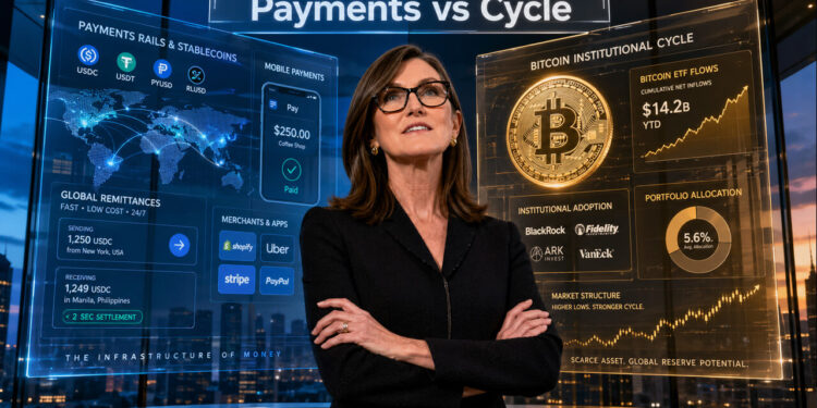 Cathie Wood’s Bitcoin Bull Thesis Acknowledges Stablecoins’ Victory in Real-World Payments
