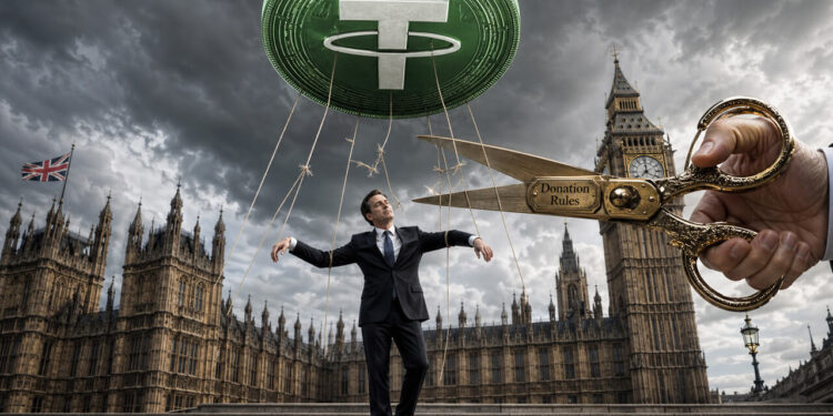 A Tether-linked billionaire poured £22M into UK politics
